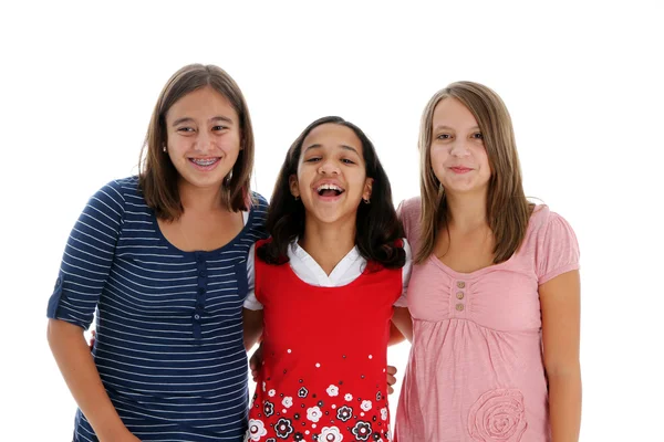 Grupp av flickor — Stockfoto