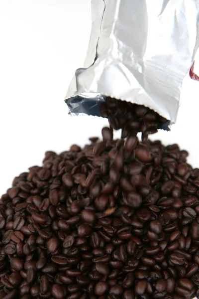 Grains de café de sac — Photo