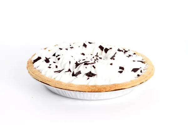Пиріг на білому фоні — стокове фото