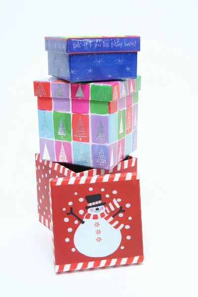 Dekorace vánoční box — Stock fotografie