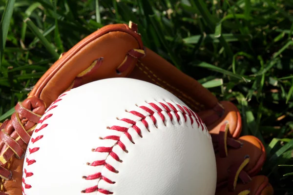 Baseball a rukavice — Stock fotografie