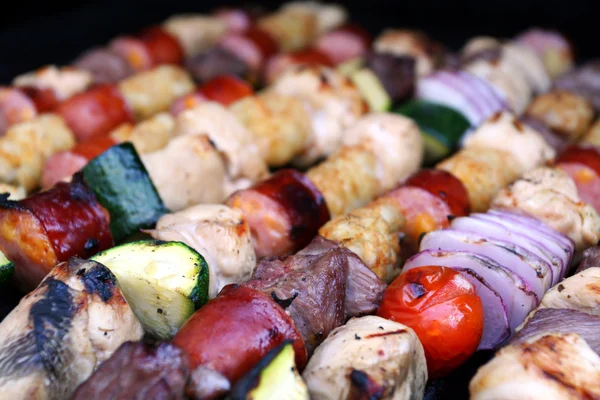 Kabobs On The Grill — Stock Photo, Image
