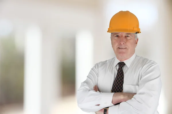 Capataz Sênior de Construção — Fotografia de Stock