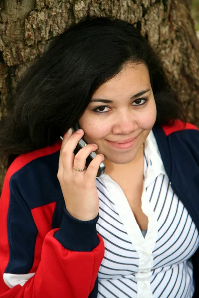 Teenager on Phone — Stock Photo, Image