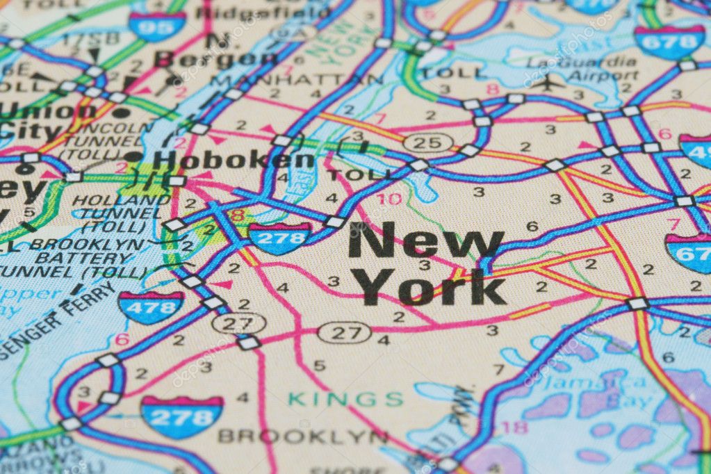 Map of New York Stock Photo by ©rmarmion 10004224