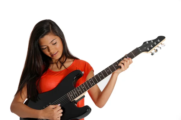 Tonåring gitarrist — Stockfoto