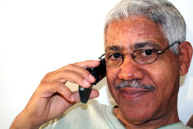 Man On Cellphone clipart