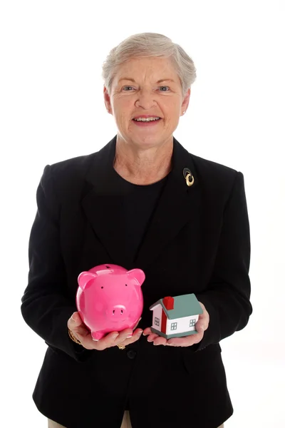 Piggy bank en binnenlandse — Stockfoto
