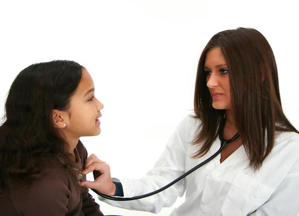Criança no médico — Fotografia de Stock