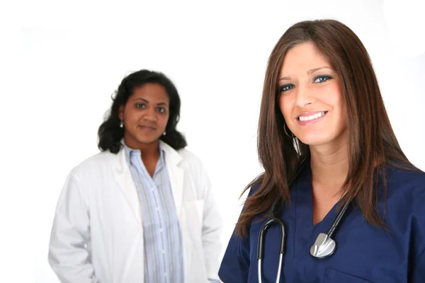 Médico e enfermeiro — Fotografia de Stock