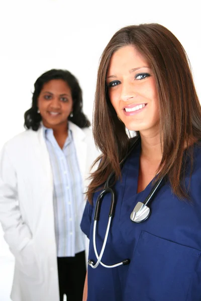 Orvos és nővér — Stock Fotó
