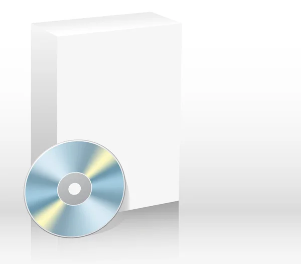 Caja de software en blanco aislada en blanco — Archivo Imágenes Vectoriales