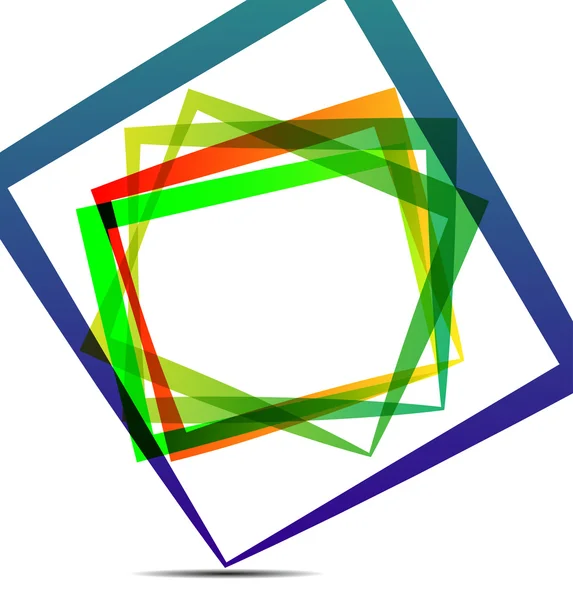 抽象的な話四角形 — ストックベクタ