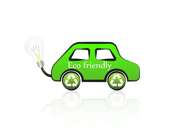 Eco-vriendelijke auto — Stockvector