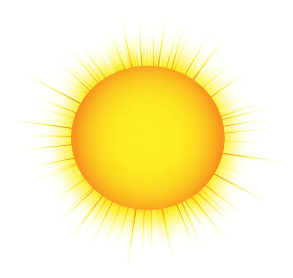 Solen shyning — Stock vektor