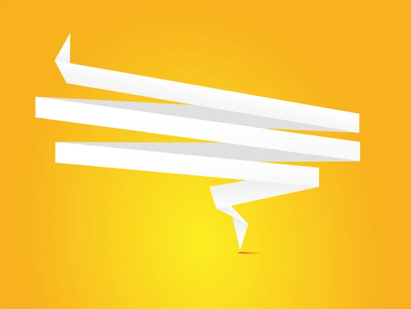 Векторный логотип из бумаги Лицензионные Стоковые Векторы