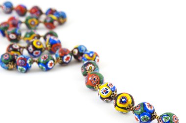 Murano glass colourful necklace clipart