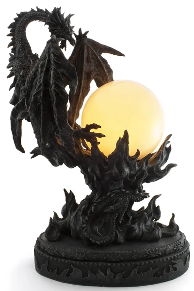 Лампа с формой дракона — стоковое фото