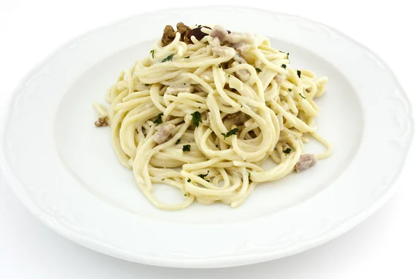 Spaguetti à carbonara — Fotografia de Stock