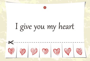 I give you my heart clipart