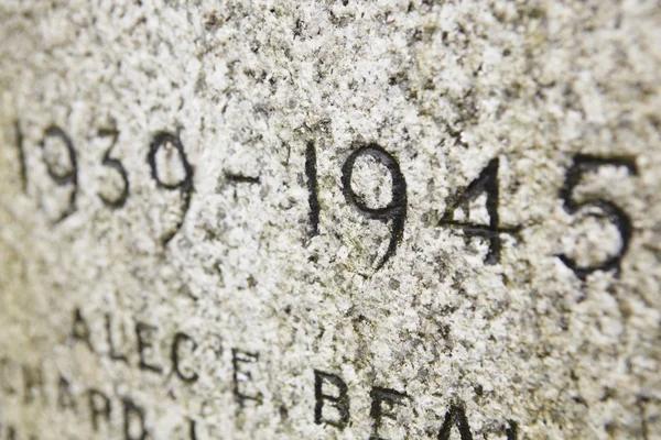 Inscription sur le Monument commémoratif de guerre — Photo