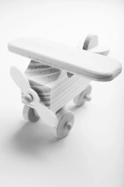 Drewniany model samolotu — Zdjęcie stockowe