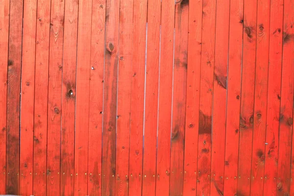 Rött staket — Stockfoto