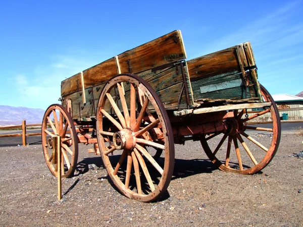 stock image Old wagon in Death Valley