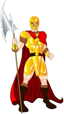 Gold warrior clipart