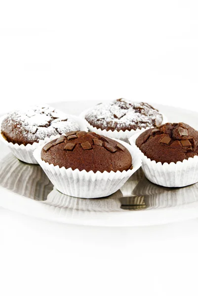 stock image Fresh baked chocolate muffins