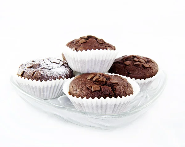 stock image Fresh baked chocolate muffins