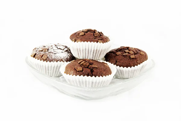 stock image Fresh baked chocolate muffins