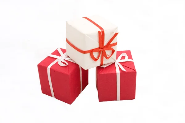 Photo of three Gift Boxes — Stock Photo, Image