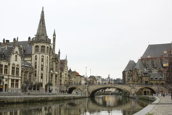 Antika staden Gent. — Stockfoto