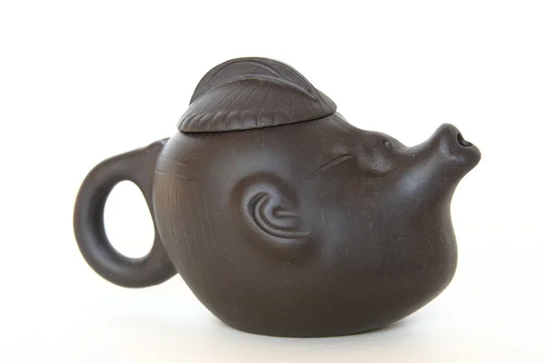 Teapot in the form of the head — Stock Photo, Image