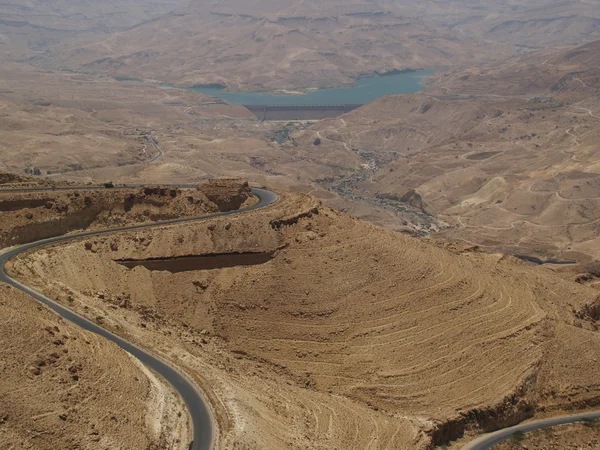 Veduta scenografica di un canyon Giordania — Foto Stock