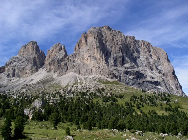 Amazing Sassolungo Dolomites — Stock Photo, Image