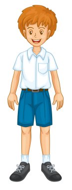 Boy in uniform clipart