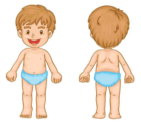 Partes del cuerpo del niño — Archivo Imágenes Vectoriales