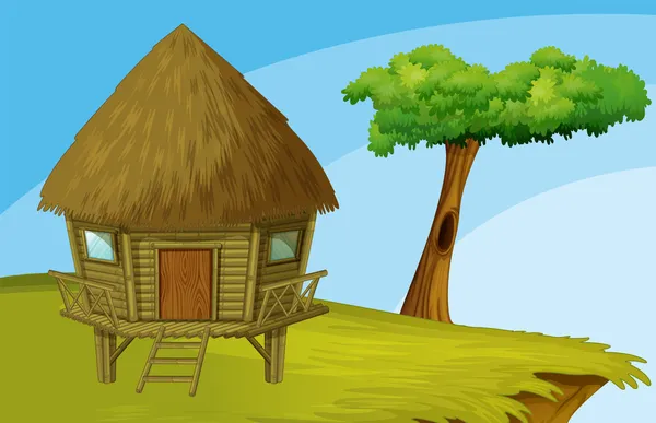 Cabane de dessin animé — Image vectorielle