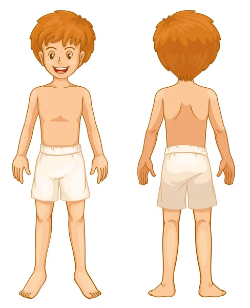 Partes del cuerpo del niño — Archivo Imágenes Vectoriales