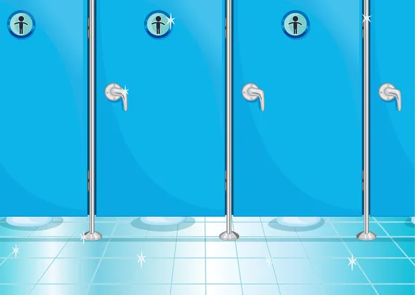 In der Toilette — Stockvektor