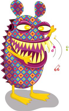 Hippie monster clipart