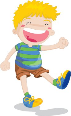 Playing boy clipart