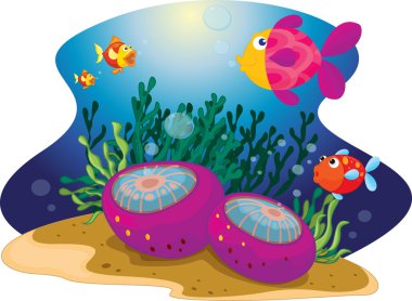 Diverse fish clipart