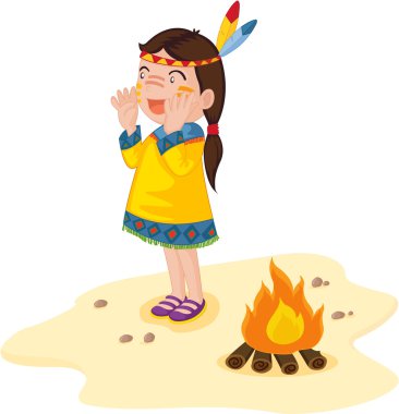 Female indian clipart