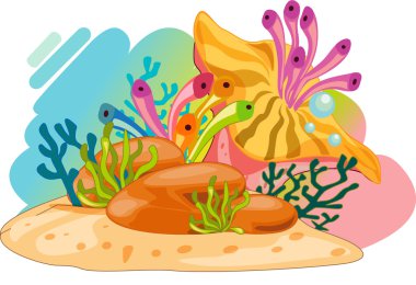 Bubbly plants clipart