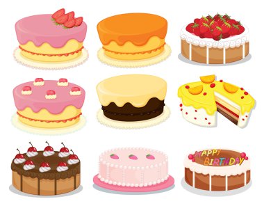 Cakes collection 2 clipart
