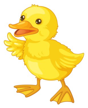 cute cartoon duck clipart