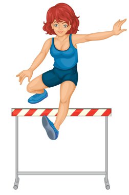 Hurdling clipart